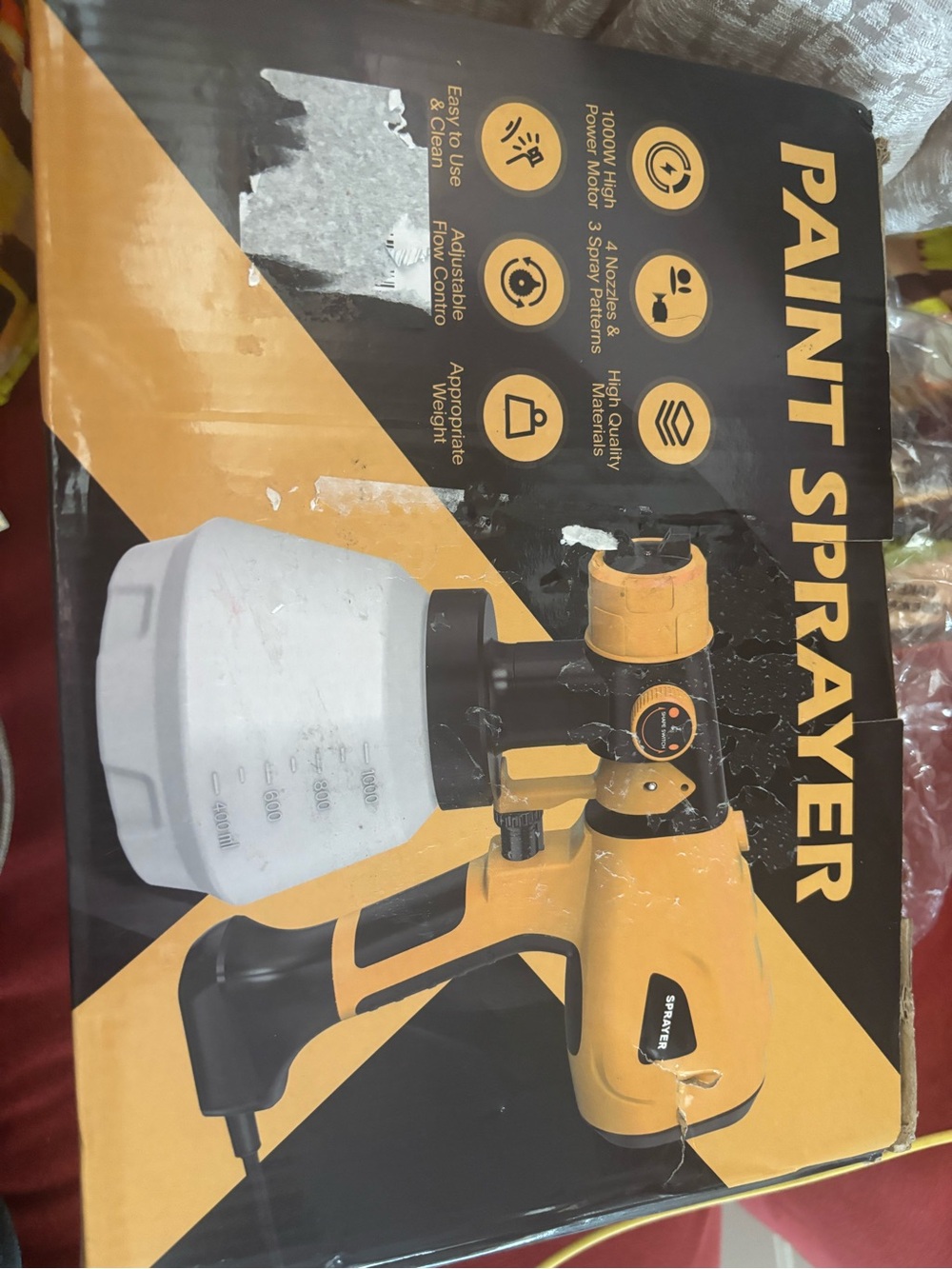 Handheld Electric Spray Gun - Yellow